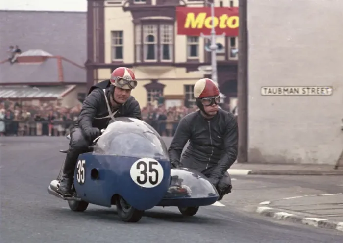 Framed Print : Stan Nightingale & P Ogden (Norton) 1966 Sidecar TT Framed Print : Stan Nightingale & P Ogden (Norton) 1966 Sidecar TT