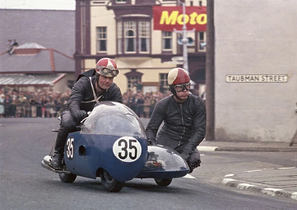 Stan Nightingale & P Ogden (Norton) 1966 Sidecar TT