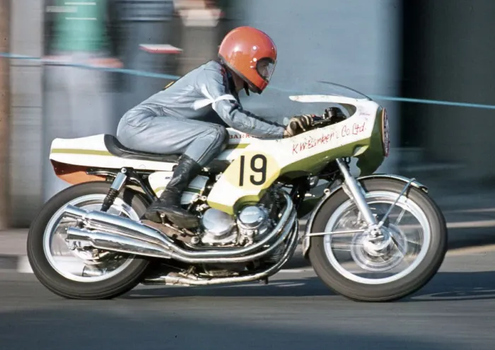 Framed Print : Stan Wright (Honda) 1975 Production TT Framed Print : Stan Wright (Honda) 1975 Production TT