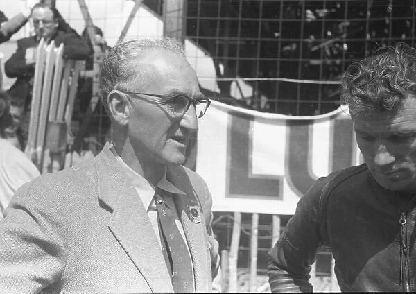 Stanley Woods and Bob Brown 1957 Senior TT