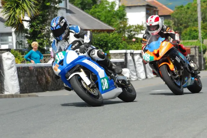 Framed Print : Stephen McKnight (Suzuki) and Sam Dunlop (Kawasaki) 2012 Southern 100 Framed Print : Stephen McKnight (Suzuki) and Sam Dunlop (Kawasaki) 2012 Southern 100