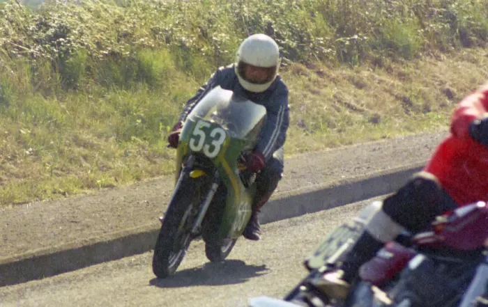 Framed Print : Steve Brain (Yamaha) 1976 Jurby Road Framed Print : Steve Brain (Yamaha) 1976 Jurby Road