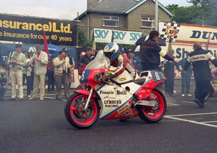 Framed Print : Steve Cull (Honda) 1987 Junior TT Framed Print : Steve Cull (Honda) 1987 Junior TT