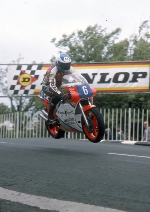 Framed Print : Steve Cull (Honda) 1987 Junior TT Framed Print : Steve Cull (Honda) 1987 Junior TT