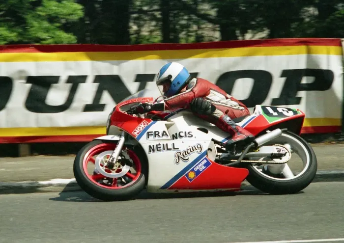 Framed Print : Steve Cull (Honda) 1988 Junior TT