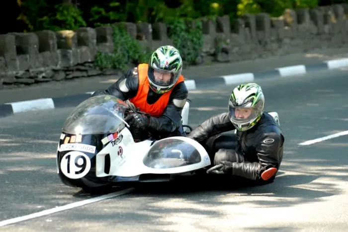 Framed Print : Steve Dehoux & Viviane Groetembril (Windle Triumph) 2012 Pre TT Classic Framed Print : Steve Dehoux & Viviane Groetembril (Windle Triumph) 2012 Pre TT Classic