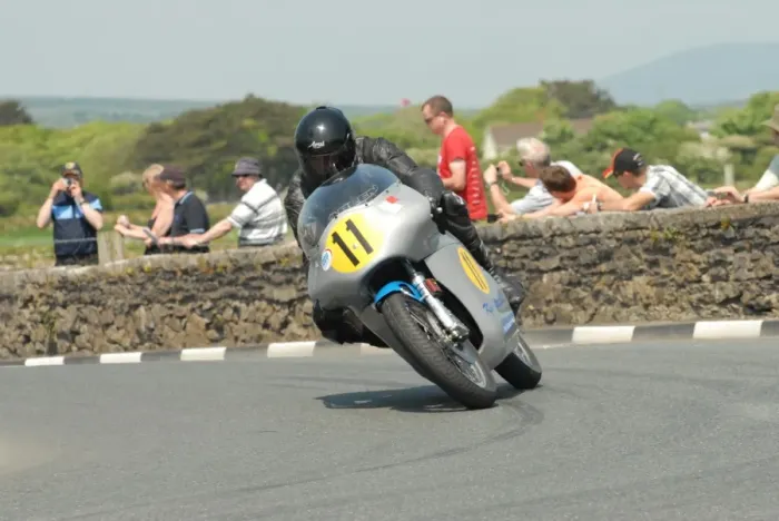 Framed Print : Steve Elliott (Honda) 2012 Pre TT Classic