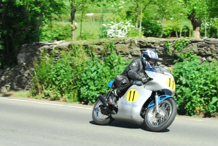 Framed Print : Steve Elliott (Honda) 2016 Pre TT Classic