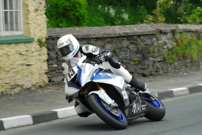 Framed Print : Steve Mercer (BMW) 2013 Superbike TT