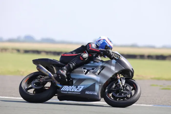 Framed Print : Steve Parrish (Triumph Moto2 prototype) 2019 Jurby Day Framed Print : Steve Parrish (Triumph Moto2 prototype) 2019 Jurby Day