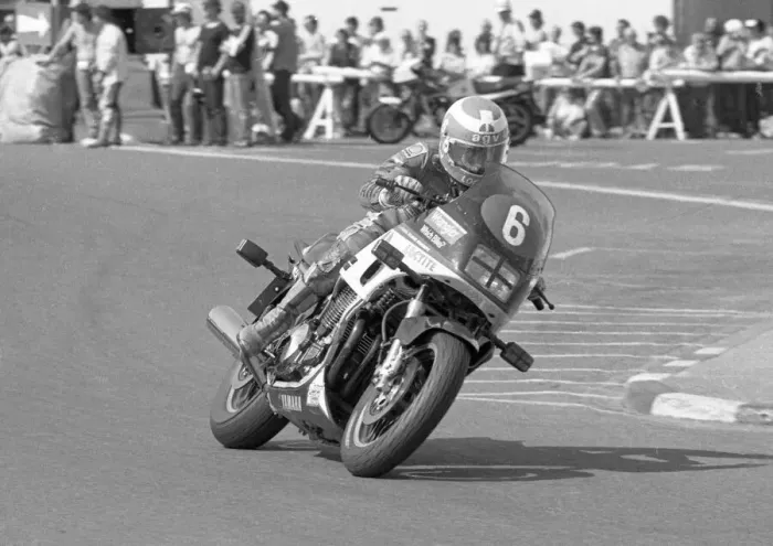 Framed Print : Steve Parrish (Yamaha) 1984 Production TT Framed Print : Steve Parrish (Yamaha) 1984 Production TT