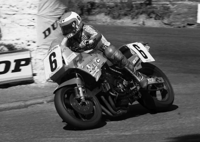 Framed Print : Steve Parrish (Yamaha) 1985 Formula One TT Framed Print : Steve Parrish (Yamaha) 1985 Formula One TT