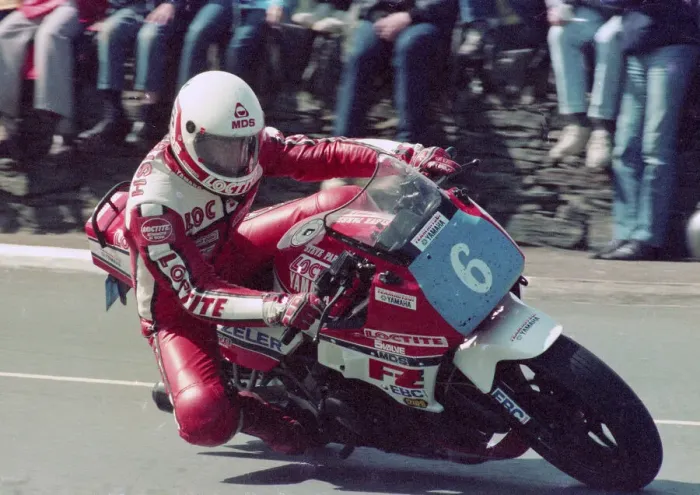 Framed Print : Steve Parrish (Yamaha) 1986 Production B TT Framed Print : Steve Parrish (Yamaha) 1986 Production B TT