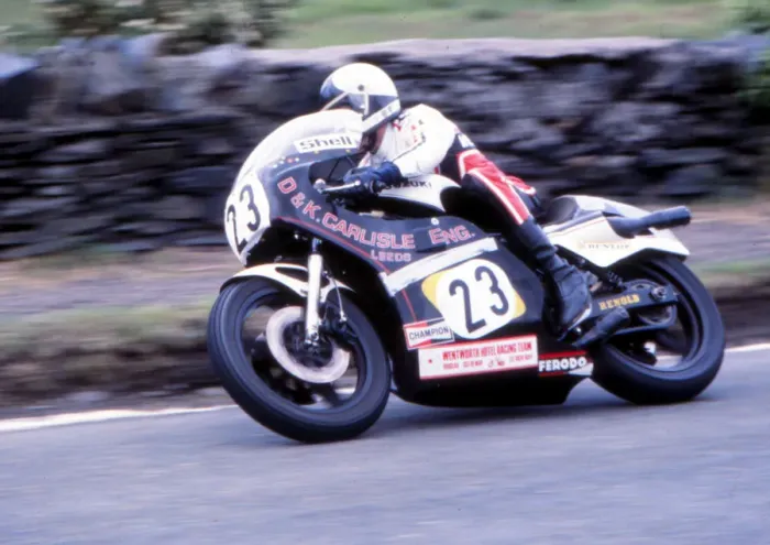 Framed Print : Steve Ward (Suzuki) 1980 Classic TT