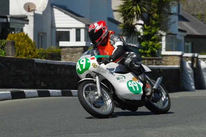 Framed Print : Steven Bedford (Suzuki) 2013 Pre TT Classic