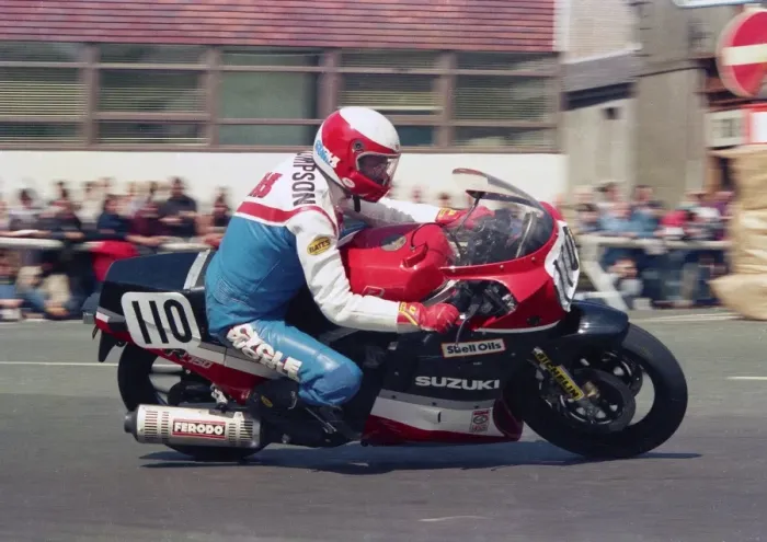 Framed Print : Steven L Thompson (Suzuki) 1987 Formula One TT Framed Print : Steven L Thompson (Suzuki) 1987 Formula One TT