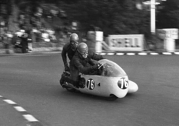 Stuart Applegate & P J Kaufman (BSA) 1966 Sidecar TT