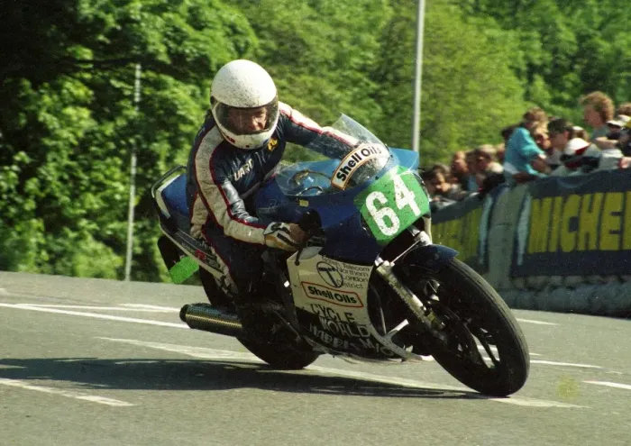 Framed Print : Stuart Noon (Suzuki) 1987 Production B TT