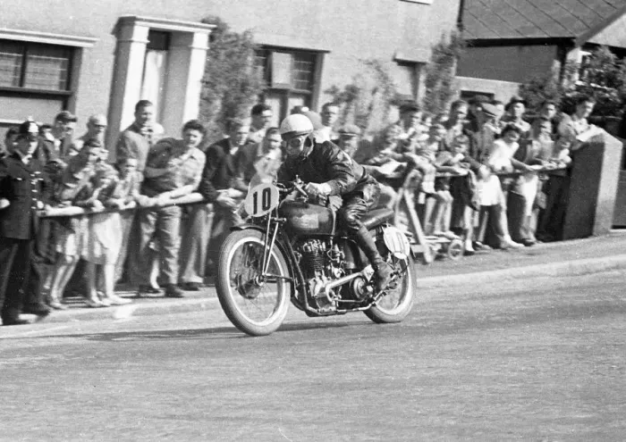 Framed Print : Sven Sorensen (Excelsior) 1951 Lightweight TT Framed Print : Sven Sorensen (Excelsior) 1951 Lightweight TT