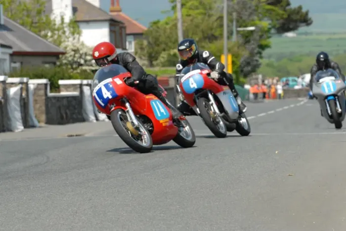 Framed Print : Bill Swallow (Aermacchi) 2012 Pre TT Classic