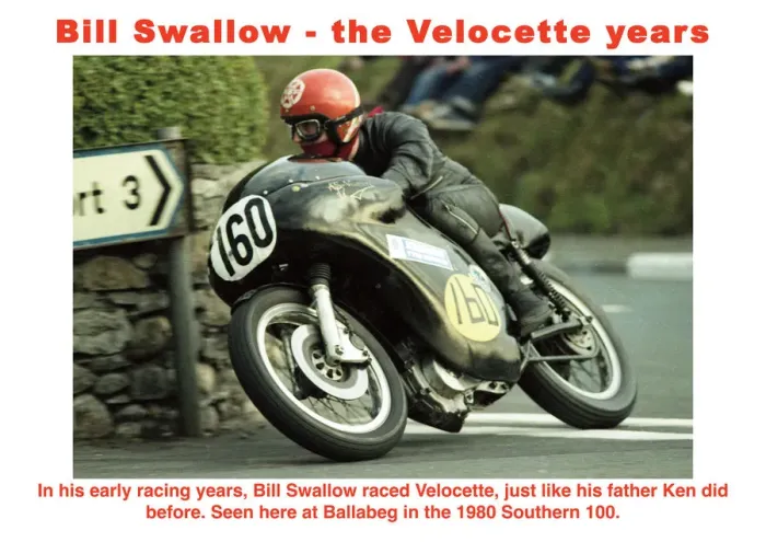 Framed Print : Bill Swallow - the Velocette years Framed Print : Bill Swallow - the Velocette years