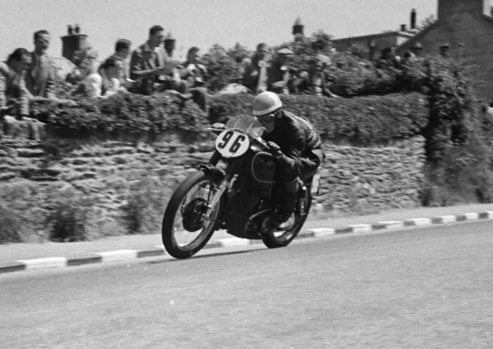 Framed Print : Syd Lawton (AJS) 1950 Senior TT Framed Print : Syd Lawton (AJS) 1950 Senior TT