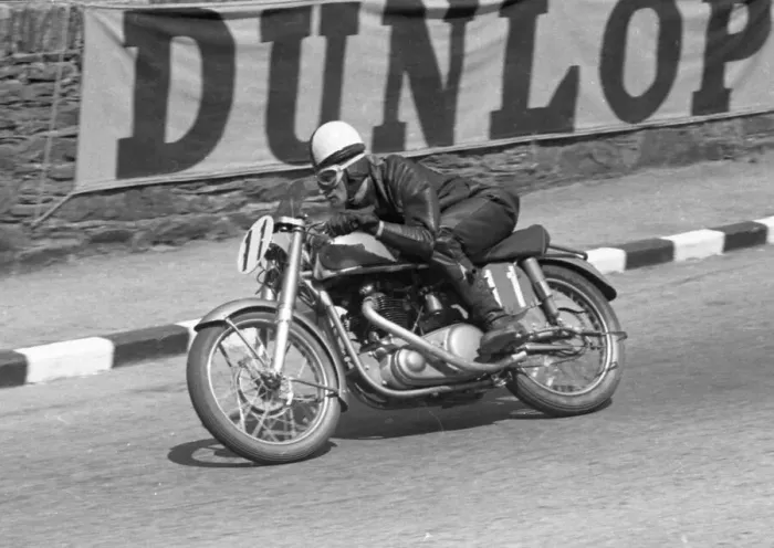 Framed Print : T F Watson (Norton) 1954 Senior Clubman TT