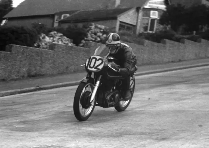 Framed Print : Ted Corlett (AJS) 1960 Junior Manx Grand Prix Framed Print : Ted Corlett (AJS) 1960 Junior Manx Grand Prix