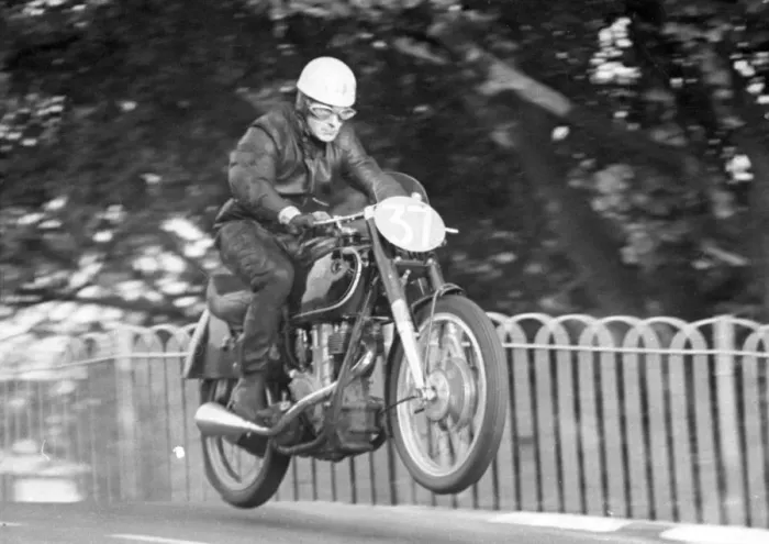 Framed Print : Ted Frend (AJS) 1950 Senior TT Framed Print : Ted Frend (AJS) 1950 Senior TT