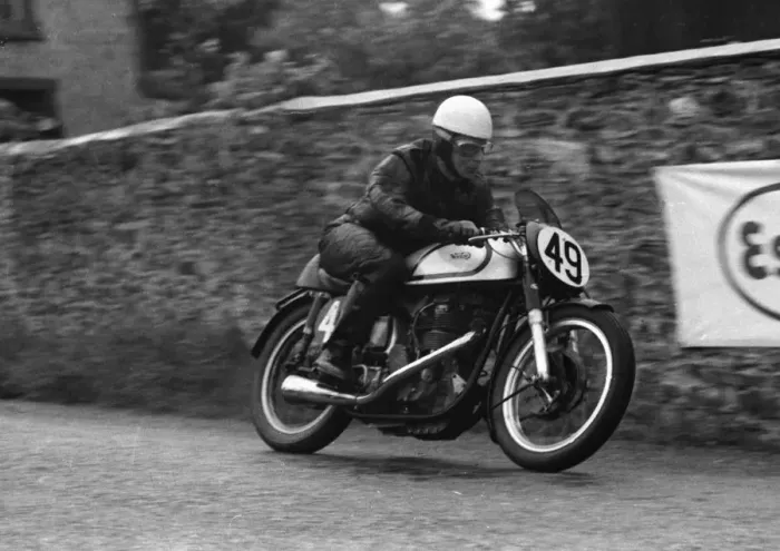 Framed Print : Ted Frend (Norton) 1954 Senior TT Framed Print : Ted Frend (Norton) 1954 Senior TT