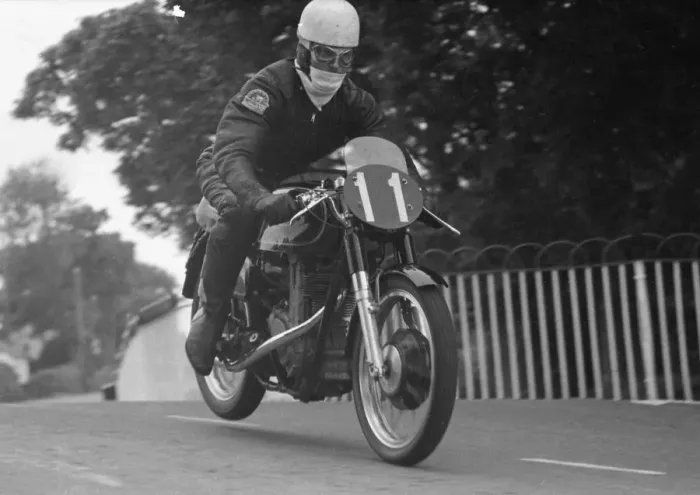 Framed Print : Ted Havens (AJS) 1954 Senior TT
