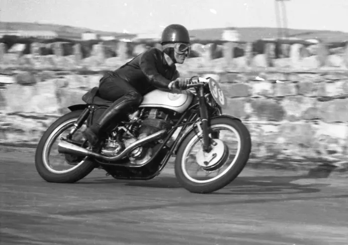 Framed Print : Terry Gribbin (BSA) 1959 Southern 100 Framed Print : Terry Gribbin (BSA) 1959 Southern 100