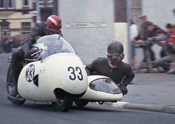 Terry Layton & T Willerton (Norton) 1966 Sidecar TT
