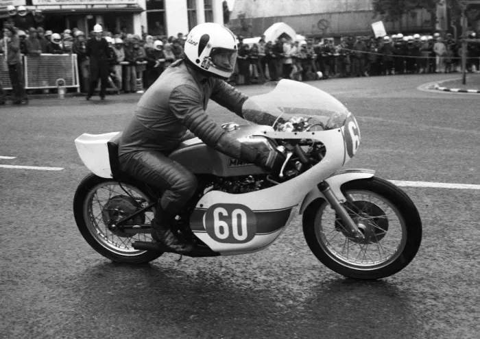 Framed Print : Terry McKane (Yamaha) 1977 Jubilee TT Framed Print : Terry McKane (Yamaha) 1977 Jubilee TT