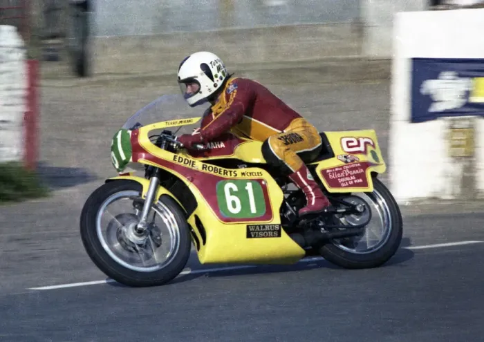 Framed Print : Terry McKane (Yamaha) 1978 Junior TT