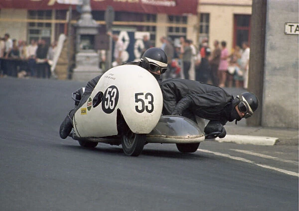 Terry Rudd & J West (R. W. S. Triumph) 1970 500 Sidecar TT