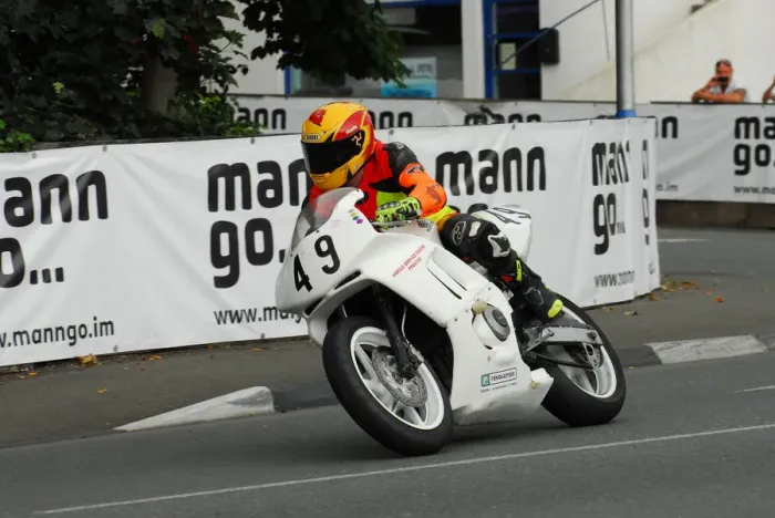 Framed Print : Tim Devlin (Honda) 2013 Formula One Classic TT