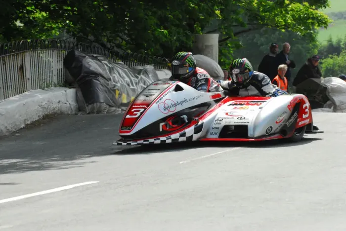 Framed Print : Tim Reeves and Dan Sayle (LCR Honda) 2012 Sidecar TT