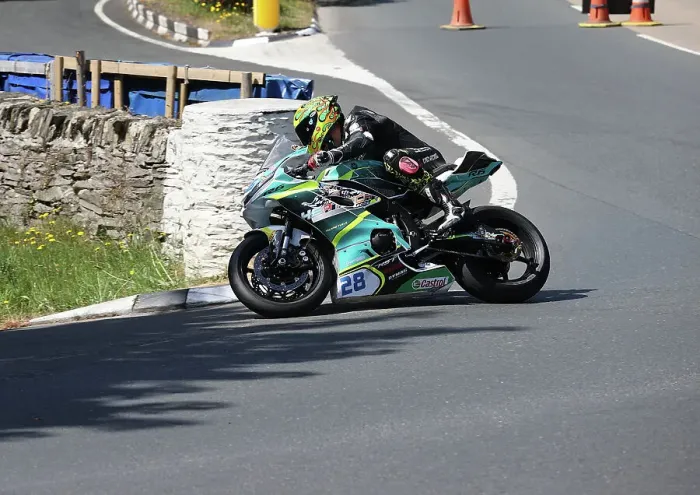 Framed Print : Timothee Monot Yamaha 2023 Supersport TT