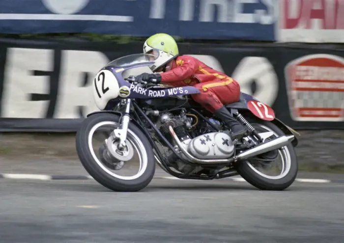 Framed Print : Tom Dickie (Norton) 1973 Production TT
