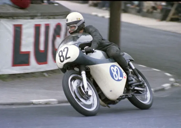 Framed Print : Tom Gill (AJS) 1968 Junior TT Framed Print : Tom Gill (AJS) 1968 Junior TT