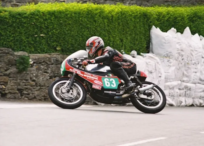 Framed Print : Tom Jackson (Jackson Suzuki) 1994 Pre-TT Classic