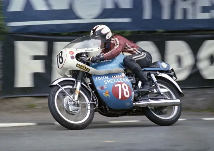 Framed Print : Tommy Robb (Honda) 1973 Production TT