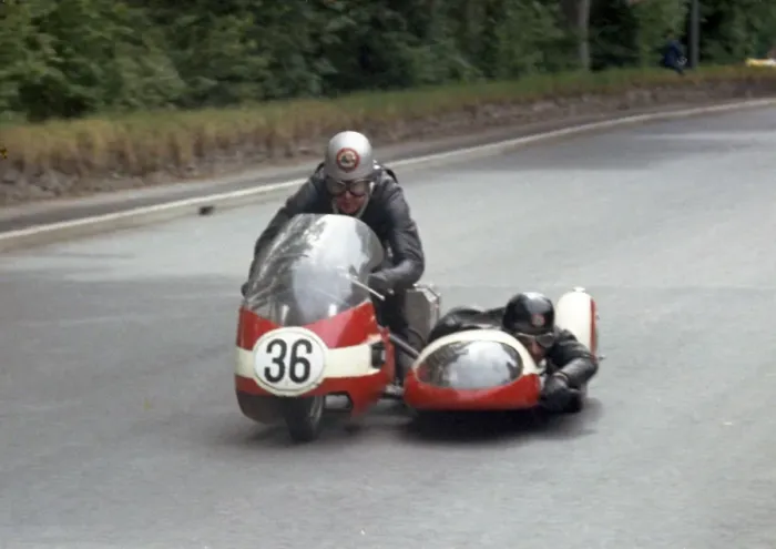Framed Print : Tony Baitup & A B Diggle (Triumph) 1965 Sidecar TT Framed Print : Tony Baitup & A B Diggle (Triumph) 1965 Sidecar TT