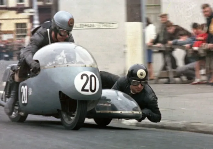 Framed Print : Tony Baitup & A B Diggle (Triumph) 1966 Sidecar TT Framed Print : Tony Baitup & A B Diggle (Triumph) 1966 Sidecar TT