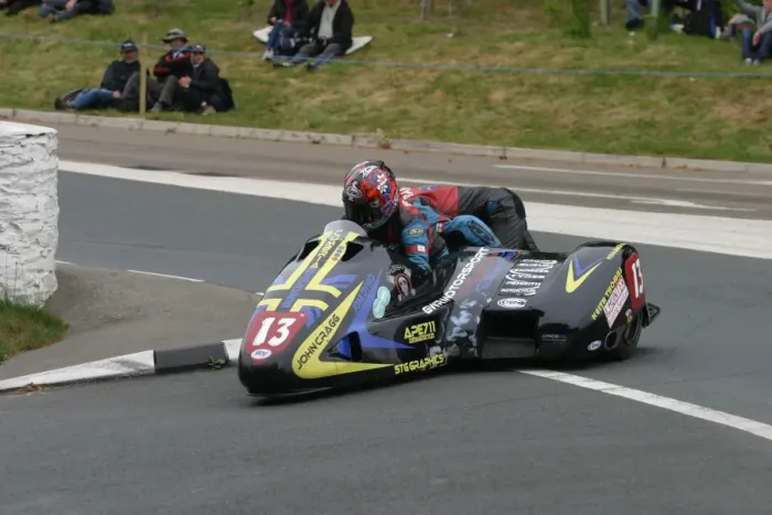 Framed Print : Tony Baker & Fiona Baker-Milligan (Baker Suzuki) 2012 Sidecar TT Framed Print : Tony Baker & Fiona Baker-Milligan (Baker Suzuki) 2012 Sidecar TT