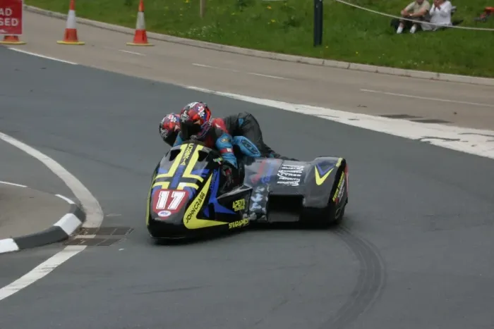 Framed Print : Tony Baker & Fiona Baker-Milligan (Suzuki) 2011 Sidecar TT Framed Print : Tony Baker & Fiona Baker-Milligan (Suzuki) 2011 Sidecar TT