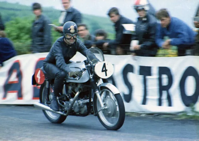 Framed Print : Tony Godfrey (Dunstall Dominator) 1968 Production TT Framed Print : Tony Godfrey (Dunstall Dominator) 1968 Production TT