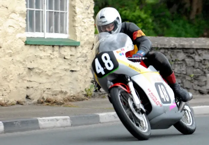 Framed Print : Tony Mason (Honda Drixton) 2011 Senior Classic Manx Grand Prix