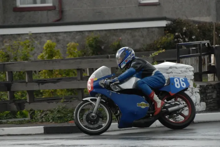 Framed Print : Tony Russell (Yamaha) 2007 Pre TT Classic